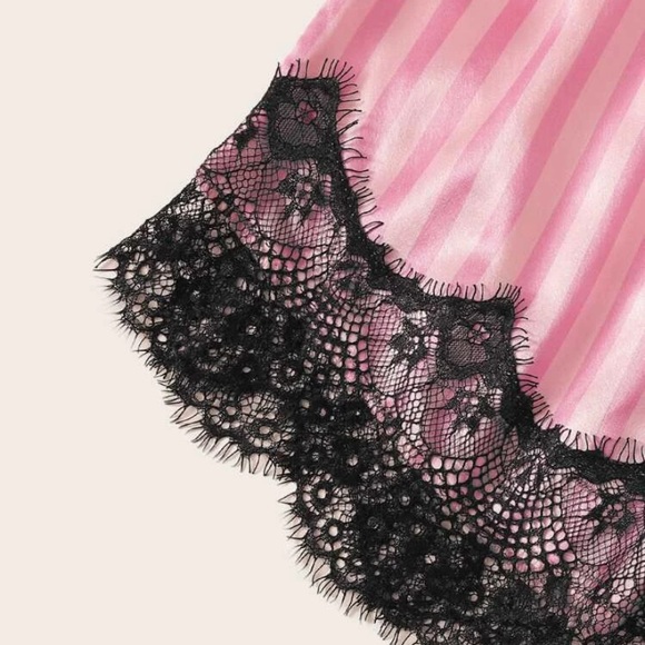 Lace Satin Pj Set 💕 - Picture 3 of 4